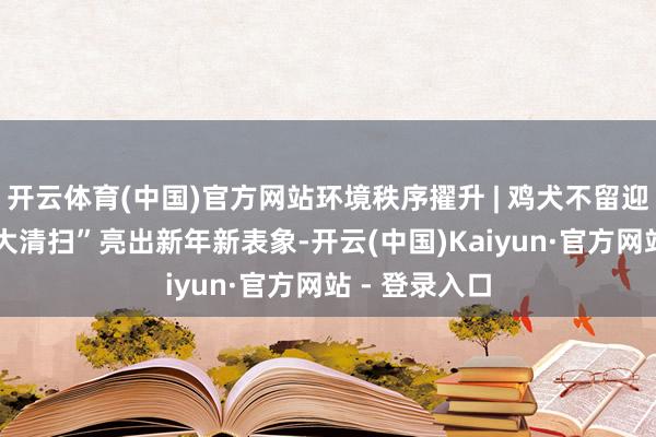开云体育(中国)官方网站环境秩序擢升 | 鸡犬不留迎新年 社区“大清扫”亮出新年新表象-开云(中国)Kaiyun·官方网站 - 登录入口