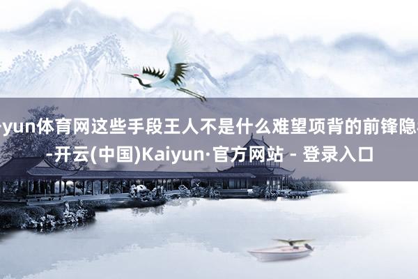开yun体育网这些手段王人不是什么难望项背的前锋隐秘-开云(中国)Kaiyun·官方网站 - 登录入口